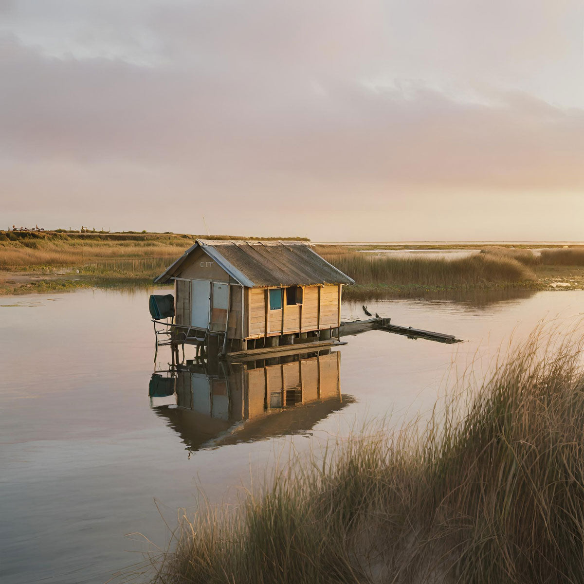 Image d'une maison de pêcheur créé par l'IA