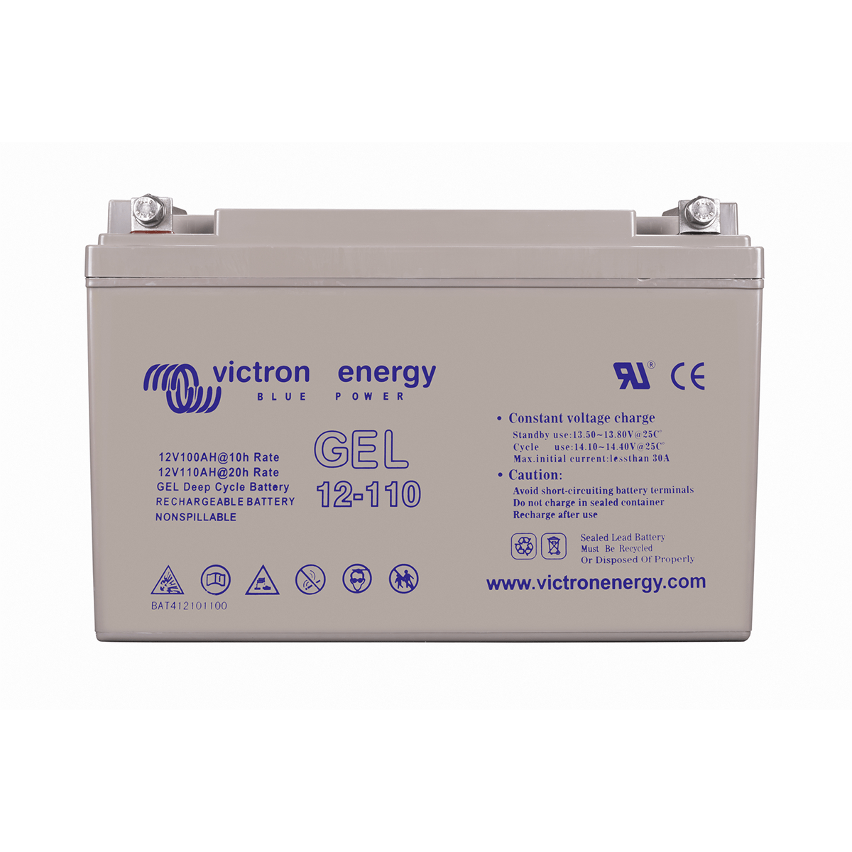 Batterie GEL 12V 110Ah (1320Wh) Victron Energy - Pharos Energies